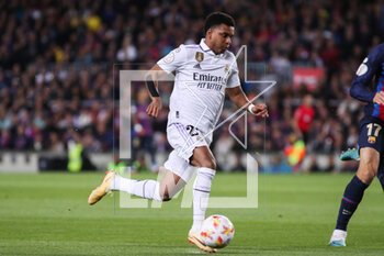 2023-04-05 - Rodrygo Goes of Real Madrid during the Spanish Cup, Copa del Rey, Semi Finals 2nd leg football match between FC Barcelona and Real Madrid on April 5, 2023 at Spotify Camp Nou stadium in Barcelona, Spain - FOOTBALL - SPANISH CUP - FC BARCELONA V REAL MADRID - SPANISH CUP - SOCCER