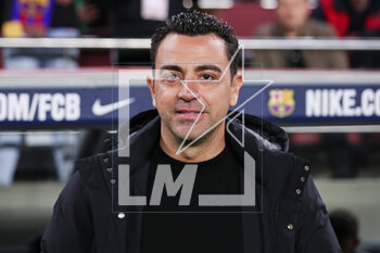 2023-04-05 - Xavi Hernandez, head coach of FC Barcelona during the Spanish Cup, Copa del Rey, Semi Finals 2nd leg football match between FC Barcelona and Real Madrid on April 5, 2023 at Spotify Camp Nou stadium in Barcelona, Spain - FOOTBALL - SPANISH CUP - FC BARCELONA V REAL MADRID - SPANISH CUP - SOCCER