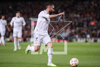 2023-04-05 - Daniel Carvajal of Real Madrid during the Spanish Cup, Copa del Rey, Semi Finals 2nd leg football match between FC Barcelona and Real Madrid on April 5, 2023 at Spotify Camp Nou stadium in Barcelona, Spain - FOOTBALL - SPANISH CUP - FC BARCELONA V REAL MADRID - SPANISH CUP - SOCCER