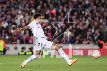 2023-04-05 - Rodrygo Goes of Real Madrid during the Spanish Cup, Copa del Rey, Semi Finals 2nd leg football match between FC Barcelona and Real Madrid on April 5, 2023 at Spotify Camp Nou stadium in Barcelona, Spain - FOOTBALL - SPANISH CUP - FC BARCELONA V REAL MADRID - SPANISH CUP - SOCCER