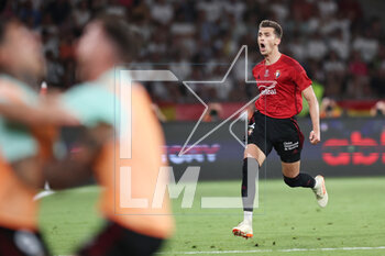 2023-05-06 - Lucas Torro of Osasuna celebrates a goal 1-1 during the Spanish Cup, Copa del Rey, Final football match between Real Madrid CF and CA Osasuna on May 6, 2023 at Estadio de La Cartuja in Sevilla, Spain - FOOTBALL - SPANISH CUP - FINAL - REAL MADRID V OSASUNA - SPANISH CUP - SOCCER