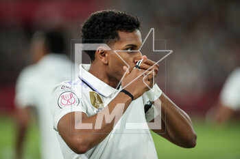 2023-05-06 - Rodrygo Goes of Real Madrid celebrates a goal during the Spanish Cup, Copa del Rey, Final football match between Real Madrid CF and CA Osasuna on May 6, 2023 at Estadio de La Cartuja in Sevilla, Spain - FOOTBALL - SPANISH CUP - FINAL - REAL MADRID V OSASUNA - SPANISH CUP - SOCCER