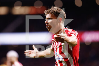 2023-01-08 - Marcos Llorente of Atletico de Madrid reacts during the Spanish championship La Liga football match between Atletico de Madrid and FC Barcelona on January 8, 2023 at Civitas Metropolitano stadium in Madrid, Spain - FOOTBALL - SPANISH CHAMP - ATLETICO MADRID V FC BARCELONA - SPANISH LA LIGA - SOCCER