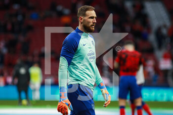 2023-01-21 - Jan Oblak of Atletico de Madrid warms up during the Spanish championship La Liga football match between Atletico de Madrid and Real Valladolid on January 21, 2023 at Civitas Metropolitano stadium in Madrid, Spain - FOOTBALL - SPANISH CHAMP - ATLETICO MADRID V REAL VALLADOLID - SPANISH LA LIGA - SOCCER