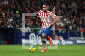 2023-01-21 - Memphis Depay of Atletico de Madrid during the Spanish championship La Liga football match between Atletico de Madrid and Real Valladolid on January 21, 2023 at Civitas Metropolitano stadium in Madrid, Spain - FOOTBALL - SPANISH CHAMP - ATLETICO MADRID V REAL VALLADOLID - SPANISH LA LIGA - SOCCER