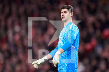 2023-01-22 - Thibaut Courtois of Real Madrid during the Spanish championship La Liga football match between Athletic Club and Real Madrid CF on January 22, 2023 at San Mames stadium in Bilbao, Spain - FOOTBALL - SPANISH CHAMP - ATHLETIC CLUB V REAL MADRID - SPANISH LA LIGA - SOCCER