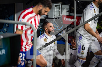 2023-02-25 - Daniel Carvajal (Real Madrid) before the football match between
Real Madrid and Atletico Madrid called “El Derby” valid for the matchday 23 of La Liga celebrated in Madrid, Spain at Bernabeu stadium on Saturday 25 February 2023 - REAL MADRID VS ATLETICO MADRID - SPANISH LA LIGA - SOCCER