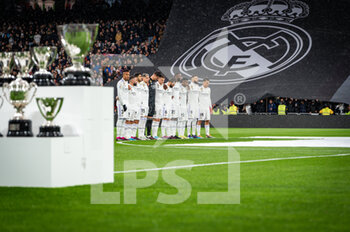 2023-02-25 - Real Madrid team before the football match between
Real Madrid and Atletico Madrid called “El Derby” valid for the matchday 23 of La Liga celebrated in Madrid, Spain at Bernabeu stadium on Saturday 25 February 2023 - REAL MADRID VS ATLETICO MADRID - SPANISH LA LIGA - SOCCER