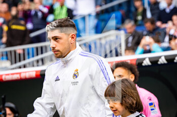 2023-03-11 - Federico Valverde (Real Madrid) before the football match between
Real Madrid and Espanyol
valid for the match day 25 of the Spanish first division league “La Liga” celebrated in Madrid, Spain at Bernabeu stadium on Saturday 11 March 2023 - REAL MADRID VS ESPANYOL - SPANISH LA LIGA - SOCCER