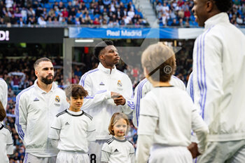 2023-03-11 - Daniel Carvajal (Real Madrid) and Aurélien Tchouaméni (Real Madrid) before the football match between
Real Madrid and Espanyol
valid for the match day 25 of the Spanish first division league “La Liga” celebrated in Madrid, Spain at Bernabeu stadium on Saturday 11 March 2023 - REAL MADRID VS ESPANYOL - SPANISH LA LIGA - SOCCER