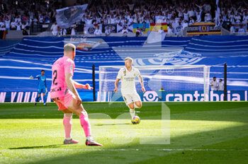 2023-03-11 - Toni Kroos (Real Madrid) in action during the football match between
Real Madrid and Espanyol
valid for the match day 25 of the Spanish first division league “La Liga” celebrated in Madrid, Spain at Bernabeu stadium on Saturday 11 March 2023 - REAL MADRID VS ESPANYOL - SPANISH LA LIGA - SOCCER