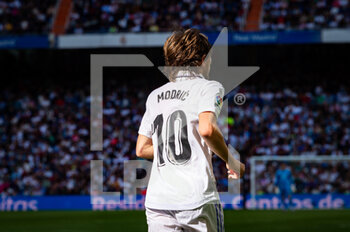 2023-03-11 - Luka Modric (Real Madrid) in action during the football match between
Real Madrid and Espanyol
valid for the match day 25 of the Spanish first division league “La Liga” celebrated in Madrid, Spain at Bernabeu stadium on Saturday 11 March 2023 - REAL MADRID VS ESPANYOL - SPANISH LA LIGA - SOCCER