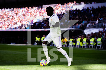 2023-03-11 - Vinícius Júnior (Real Madrid) in action during the football match between
Real Madrid and Espanyol
valid for the match day 25 of the Spanish first division league “La Liga” celebrated in Madrid, Spain at Bernabeu stadium on Saturday 11 March 2023 - REAL MADRID VS ESPANYOL - SPANISH LA LIGA - SOCCER