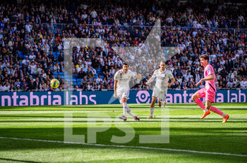2023-03-11 - Marco Asensio (Real Madrid) scoring a goal during the football match between
Real Madrid and Espanyol
valid for the match day 25 of the Spanish first division league “La Liga” celebrated in Madrid, Spain at Bernabeu stadium on Saturday 11 March 2023 - REAL MADRID VS ESPANYOL - SPANISH LA LIGA - SOCCER