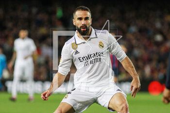 2023-03-19 - Daniel Carvajal of Real Madrid during the Spanish championship La Liga football match between FC Barcelona and Real Madrid on March 19, 2023 at Camp Nou stadium in Barcelona, Spain - FOOTBALL - SPANISH CHAMP - FC BARCELONA V REAL MADRID - SPANISH LA LIGA - SOCCER