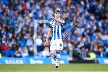 2023-03-19 - Robin Le Normand of Real Sociedad during the Spanish championship La Liga football match between Real Sociedad and Elche CF on March 19, 2023 at Reale Area in San Sebastian, Spain - FOOTBALL - SPANISH CHAMP - REAL SOCIEDAD V ELCHE - SPANISH LA LIGA - SOCCER