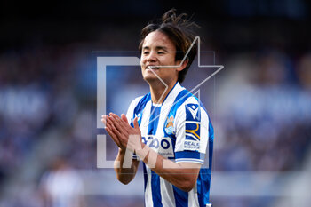 2023-03-19 - Takefusa Kubo of Real Sociedad during the Spanish championship La Liga football match between Real Sociedad and Elche CF on March 19, 2023 at Reale Area in San Sebastian, Spain - FOOTBALL - SPANISH CHAMP - REAL SOCIEDAD V ELCHE - SPANISH LA LIGA - SOCCER