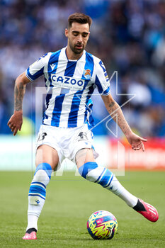 2023-03-19 - Brais Mendez of Real Sociedad during the Spanish championship La Liga football match between Real Sociedad and Elche CF on March 19, 2023 at Reale Area in San Sebastian, Spain - FOOTBALL - SPANISH CHAMP - REAL SOCIEDAD V ELCHE - SPANISH LA LIGA - SOCCER