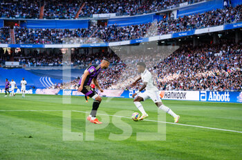 2023-04-02 - Vinícius Júnior (Real Madrid) in action during the football match between
Real Madrid and Valladolid
valid for the match day 27 of the Spanish first division league “La Liga” celebrated in Madrid, Spain at Bernabeu stadium on Sunday 02 April 2023 - REAL MADRID VS VALLADOLID - SPANISH LA LIGA - SOCCER