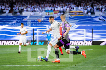 2023-04-02 - Karim Benzema (Real Madrid) in action during the football match between
Real Madrid and Valladolid
valid for the match day 27 of the Spanish first division league “La Liga” celebrated in Madrid, Spain at Bernabeu stadium on Sunday 02 April 2023 - REAL MADRID VS VALLADOLID - SPANISH LA LIGA - SOCCER