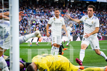 2023-04-02 - Eden Hazard (Real Madrid) in action during the football match between
Real Madrid and Valladolid
valid for the match day 27 of the Spanish first division league “La Liga” celebrated in Madrid, Spain at Bernabeu stadium on Sunday 02 April 2023 - REAL MADRID VS VALLADOLID - SPANISH LA LIGA - SOCCER