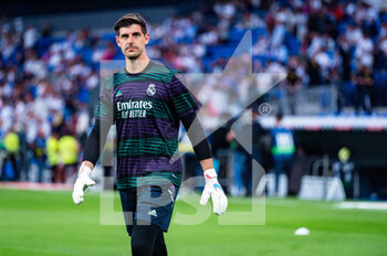2023-04-08 - Thibaut Courtois (Real Madrid) warming up before the football match between
Real Madrid and Villareal
valid for the match day 28 of the Spanish first division league “La Liga” celebrated in Madrid, Spain at Bernabeu stadium on Saturday 08 April 2023 - REAL MADRID VS VILLAREAL - SPANISH LA LIGA - SOCCER