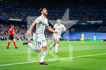 2023-04-08 - Marco Asensio (Real Madrid) celebrate his goal during the football match between
Real Madrid and Villareal
valid for the match day 28 of the Spanish first division league “La Liga” celebrated in Madrid, Spain at Bernabeu stadium on Saturday 08 April 2023 - REAL MADRID VS VILLAREAL - SPANISH LA LIGA - SOCCER