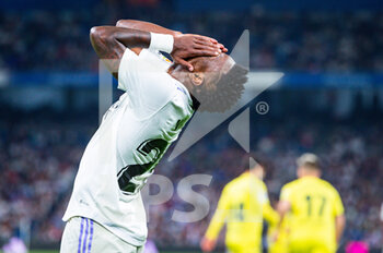 2023-04-08 - Vinícius Júnior (Real Madrid) during the football match between
Real Madrid and Villareal
valid for the match day 28 of the Spanish first division league “La Liga” celebrated in Madrid, Spain at Bernabeu stadium on Saturday 08 April 2023 - REAL MADRID VS VILLAREAL - SPANISH LA LIGA - SOCCER
