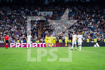 2023-04-08 - Villareal team celebrate a goal during the football match between
Real Madrid and Villareal
valid for the match day 28 of the Spanish first division league “La Liga” celebrated in Madrid, Spain at Bernabeu stadium on Saturday 08 April 2023 - REAL MADRID VS VILLAREAL - SPANISH LA LIGA - SOCCER