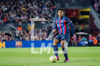 2023-04-10 - Jules Kounde of FC Barcelona during the Spanish championship La Liga football match between FC Barcelona and Girona FC on April 10, 2023 at Spotify Camp Nou stadium in Barcelona, Spain - FOOTBALL - SPANISH CHAMP - FC BARCELONA V GIRONA - SPANISH LA LIGA - SOCCER