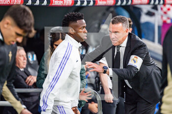 2023-04-22 - Vinícius Júnior (Real Madrid) entering the field before the football match between
Real Madrid and Celta Vigo
valid for the match day 30 of the Spanish first division league “La Liga” celebrated in Madrid, Spain at Bernabeu stadium on Saturday 22 April 2023 - REAL MADRID VS CELTA VIGO - SPANISH LA LIGA - SOCCER