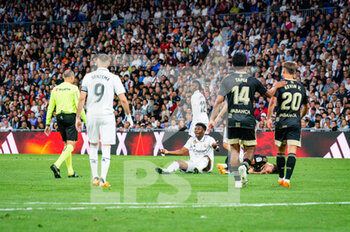 2023-04-22 - Aurélien Tchouaméni (Real Madrid) in action during the football match between
Real Madrid and Celta Vigo
valid for the match day 30 of the Spanish first division league “La Liga” celebrated in Madrid, Spain at Bernabeu stadium on Saturday 22 April 2023 - REAL MADRID VS CELTA VIGO - SPANISH LA LIGA - SOCCER