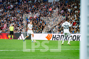 2023-04-22 - Dani Ceballos (Real Madrid) in action during the football match between
Real Madrid and Celta Vigo
valid for the match day 30 of the Spanish first division league “La Liga” celebrated in Madrid, Spain at Bernabeu stadium on Saturday 22 April 2023 - REAL MADRID VS CELTA VIGO - SPANISH LA LIGA - SOCCER
