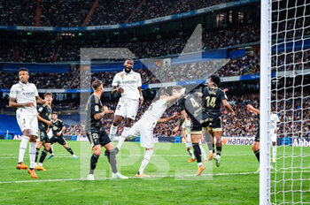 2023-04-22 - Antonio Rüdiger (Real Madrid) in action during the football match between
Real Madrid and Celta Vigo
valid for the match day 30 of the Spanish first division league “La Liga” celebrated in Madrid, Spain at Bernabeu stadium on Saturday 22 April 2023 - REAL MADRID VS CELTA VIGO - SPANISH LA LIGA - SOCCER