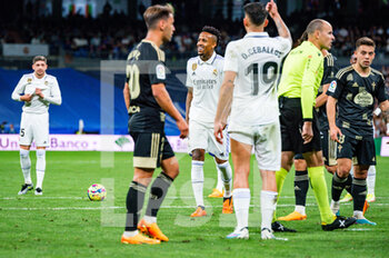 2023-04-22 - Éder Militão (Real Madrid) in action during the football match between
Real Madrid and Celta Vigo
valid for the match day 30 of the Spanish first division league “La Liga” celebrated in Madrid, Spain at Bernabeu stadium on Saturday 22 April 2023 - REAL MADRID VS CELTA VIGO - SPANISH LA LIGA - SOCCER