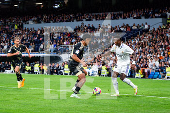 2023-04-22 - Vinícius Júnior (Real Madrid) in action during the football match between
Real Madrid and Celta Vigo
valid for the match day 30 of the Spanish first division league “La Liga” celebrated in Madrid, Spain at Bernabeu stadium on Saturday 22 April 2023 - REAL MADRID VS CELTA VIGO - SPANISH LA LIGA - SOCCER