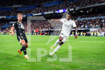 2023-04-22 - Vinícius Júnior (Real Madrid) in action during the football match between
Real Madrid and Celta Vigo
valid for the match day 30 of the Spanish first division league “La Liga” celebrated in Madrid, Spain at Bernabeu stadium on Saturday 22 April 2023 - REAL MADRID VS CELTA VIGO - SPANISH LA LIGA - SOCCER