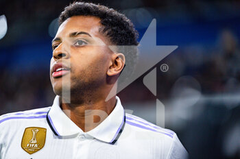 2023-04-22 - Rodrygo (Real Madrid) in action during the football match between
Real Madrid and Celta Vigo
valid for the match day 30 of the Spanish first division league “La Liga” celebrated in Madrid, Spain at Bernabeu stadium on Saturday 22 April 2023 - REAL MADRID VS CELTA VIGO - SPANISH LA LIGA - SOCCER