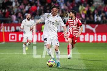 2023-04-25 - Luka Modric of Real Madrid during the Spanish championship La Liga football match between Girona FC and Real Madrid on April 25, 2023 at Montilivi stadium in Girona, Spain - FOOTBALL - SPANISH CHAMP - GIRONA V REAL MADRID - SPANISH LA LIGA - SOCCER