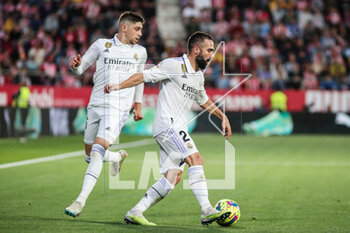 2023-04-25 - Daniel Carvajal of Real Madrid during the Spanish championship La Liga football match between Girona FC and Real Madrid on April 25, 2023 at Montilivi stadium in Girona, Spain - FOOTBALL - SPANISH CHAMP - GIRONA V REAL MADRID - SPANISH LA LIGA - SOCCER