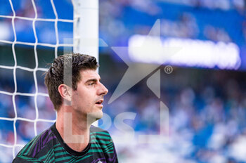 2023-04-29 - Thibaut Courtois (Real Madrid) during the warm up before the football match between
Real Madrid and Almeria
valid for the match day 32 of the Spanish first division league “La Liga” celebrated in Madrid, Spain at Bernabeu stadium on Saturday 29 April 2023 - REAL MADRID VS ALMERIA - SPANISH LA LIGA - SOCCER