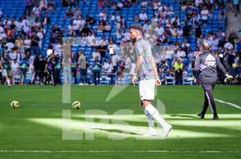 2023-04-29 - Aurélien Tchouaméni (Real Madrid) during the warm up before the football match between
Real Madrid and Almeria
valid for the match day 32 of the Spanish first division league “La Liga” celebrated in Madrid, Spain at Bernabeu stadium on Saturday 29 April 2023 - REAL MADRID VS ALMERIA - SPANISH LA LIGA - SOCCER