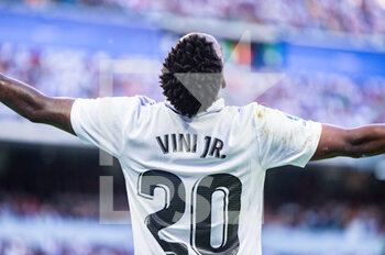 2023-04-29 - Vinícius Júnior (Real Madrid) during the football match between
Real Madrid and Almeria
valid for the match day 32 of the Spanish first division league “La Liga” celebrated in Madrid, Spain at Bernabeu stadium on Saturday 29 April 2023 - REAL MADRID VS ALMERIA - SPANISH LA LIGA - SOCCER