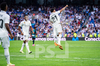 2023-04-29 - Rodrygo (Real Madrid) celebrate his goal during the football match between
Real Madrid and Almeria
valid for the match day 32 of the Spanish first division league “La Liga” celebrated in Madrid, Spain at Bernabeu stadium on Saturday 29 April 2023 - REAL MADRID VS ALMERIA - SPANISH LA LIGA - SOCCER