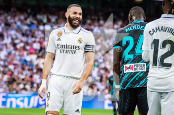 2023-04-29 - Karim Benzema (Real Madrid) during the football match between
Real Madrid and Almeria
valid for the match day 32 of the Spanish first division league “La Liga” celebrated in Madrid, Spain at Bernabeu stadium on Saturday 29 April 2023 - REAL MADRID VS ALMERIA - SPANISH LA LIGA - SOCCER