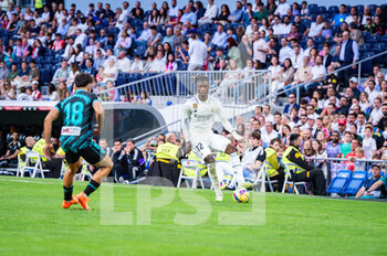 2023-04-29 - Eduardo Camavinga (Real Madrid) in action during the football match between
Real Madrid and Almeria
valid for the match day 32 of the Spanish first division league “La Liga” celebrated in Madrid, Spain at Bernabeu stadium on Saturday 29 April 2023 - REAL MADRID VS ALMERIA - SPANISH LA LIGA - SOCCER