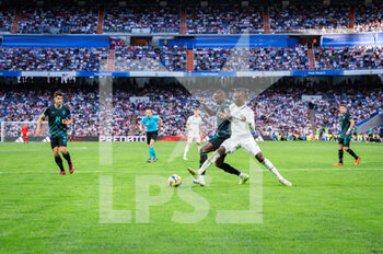2023-04-29 - Eduardo Camavinga (Real Madrid) in action during the football match between
Real Madrid and Almeria
valid for the match day 32 of the Spanish first division league “La Liga” celebrated in Madrid, Spain at Bernabeu stadium on Saturday 29 April 2023 - REAL MADRID VS ALMERIA - SPANISH LA LIGA - SOCCER