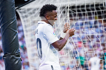 2023-04-29 - Vinícius Júnior (Real Madrid) in action during the football match between
Real Madrid and Almeria
valid for the match day 32 of the Spanish first division league “La Liga” celebrated in Madrid, Spain at Bernabeu stadium on Saturday 29 April 2023 - REAL MADRID VS ALMERIA - SPANISH LA LIGA - SOCCER
