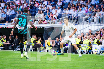 2023-04-29 - Dani Ceballos (Real Madrid) in action during the football match between
Real Madrid and Almeria
valid for the match day 32 of the Spanish first division league “La Liga” celebrated in Madrid, Spain at Bernabeu stadium on Saturday 29 April 2023 - REAL MADRID VS ALMERIA - SPANISH LA LIGA - SOCCER