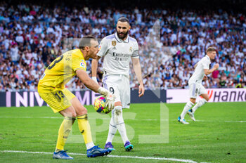 2023-04-29 - Karim Benzema (Real Madrid) during the football match between
Real Madrid and Almeria
valid for the match day 32 of the Spanish first division league “La Liga” celebrated in Madrid, Spain at Bernabeu stadium on Saturday 29 April 2023 - REAL MADRID VS ALMERIA - SPANISH LA LIGA - SOCCER